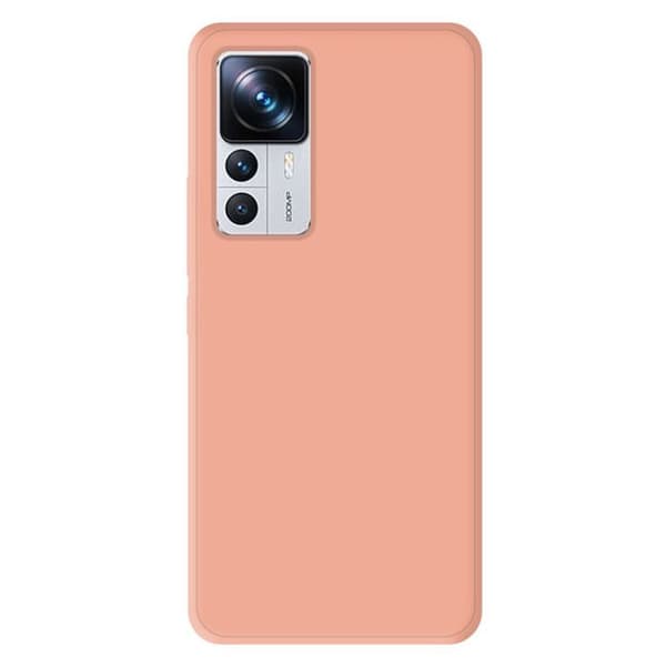 Siliconefunda - Xiaomi - Mi 12T Mi 12T Pro - Ljus rosa - Stötabsorberande - Fri åtkomst till funktioner
