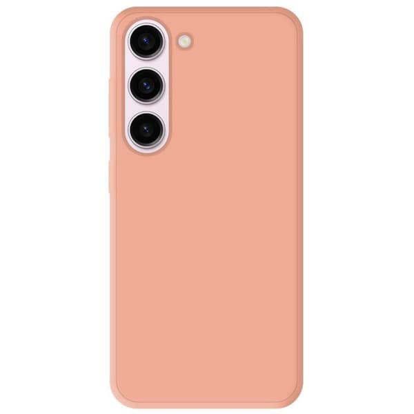 Silicone skal - Samsung - Galaxy S23 FE - Ljus rosa - Stötsäker - Halvstyv
