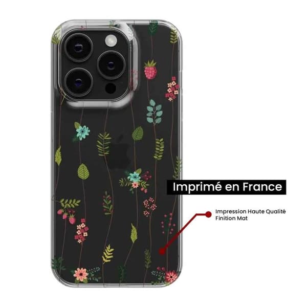 Tryckt silikonfodral som är kompatibelt med Xiaomi 13 Rise of flowers