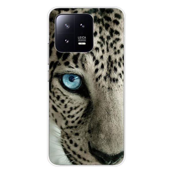 Tryckt silikonfodral som är kompatibelt med Xiaomi 13 Leopard eye
