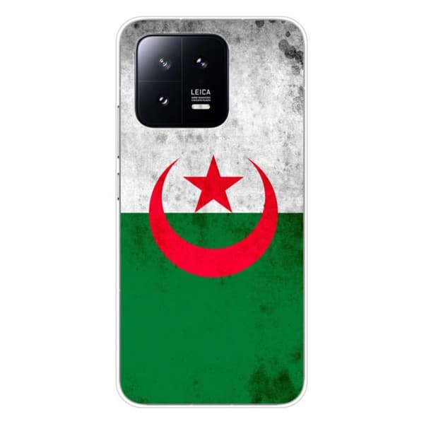 Tryckt silikonfodral som är kompatibelt med Xiaomi 13 Algeriets flagga