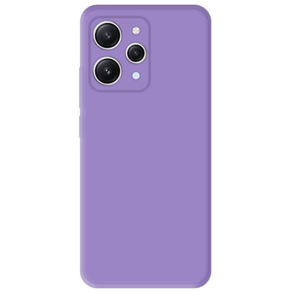 Vanligt matt lila silikonfodral kompatibelt Xiaomi Redmi 12 4G Redmi 12 5G