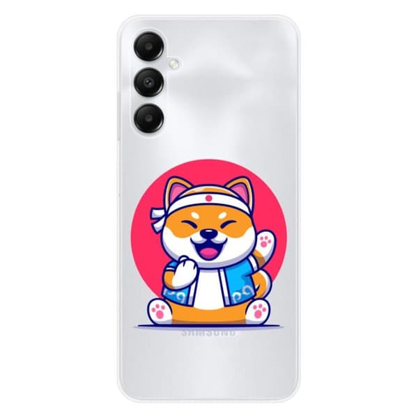 Tryckt silikonfodral som är kompatibelt med Samsung Galaxy A05S Shiba ninja