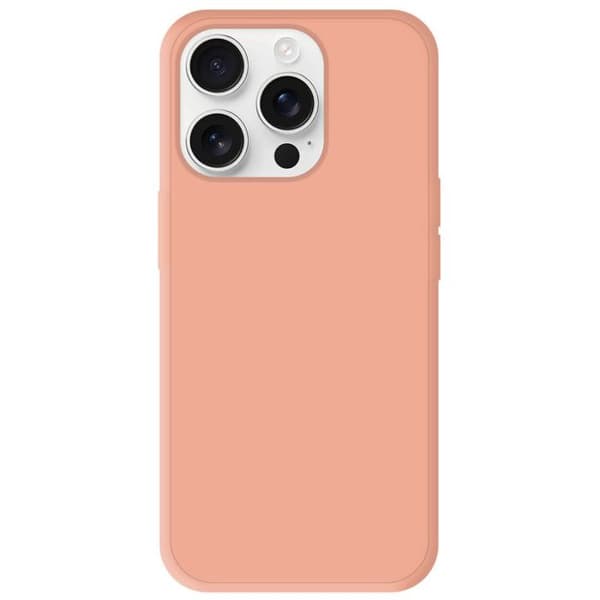 Silikonfodral - Apple - iPhone 16 Pro - Matt rosa - Stötsäker - Fritt tillgång till funktioner