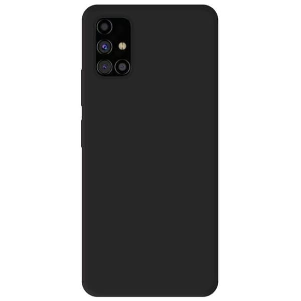 Vanligt mattsvart silikonfodral som är kompatibelt med Xiaomi Redmi Note 11 5G