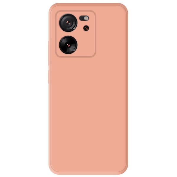 Silikonskal - Xiaomi - 13T - Matt ljusrosa - Stötsäker - Fritt tillgång funktioner