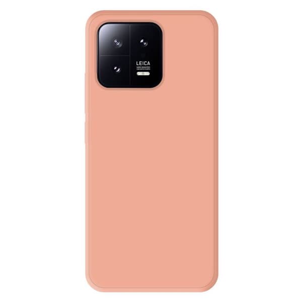 Silikonfodral - Xiaomi - 13 - Ljust rosa - Stötabsorberande - Semi-hård