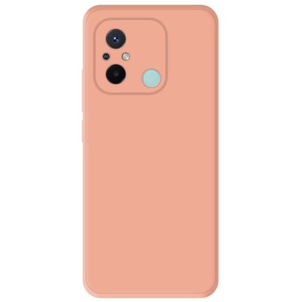 Mat rosa enhetlig silikonfodral kompatibelt med Xiaomi Redmi 12C Redmi 11A