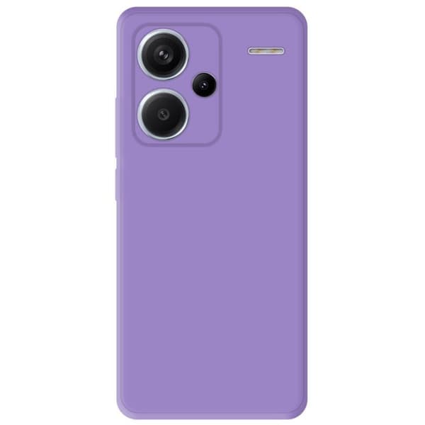 Vanligt matt lila silikonfodral kompatibelt Xiaomi Redmi Note 13 Pro Plus 5G
