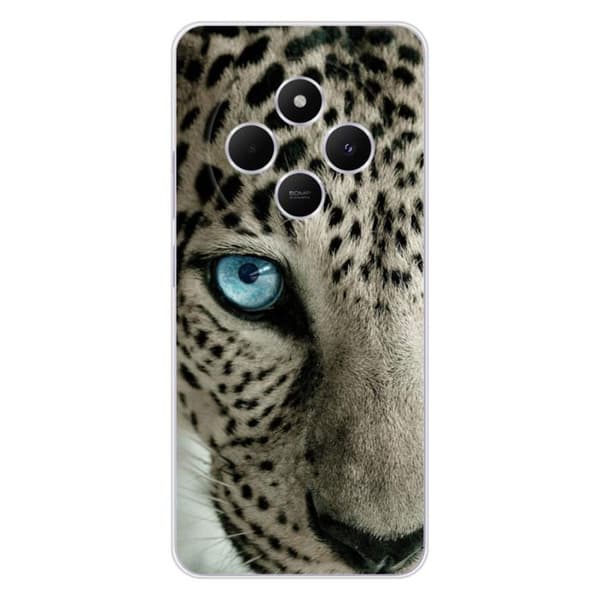 Tryckt silikonfodral som är kompatibelt med Xiaomi Redmi 14C 4G Leopard eye