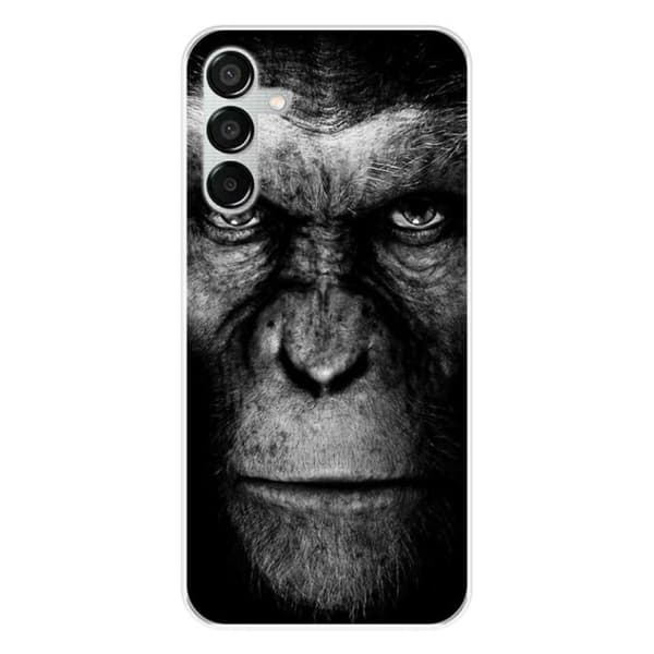 Tryckt silikonfodral som är kompatibelt med Samsung Galaxy M15 5G Monkey