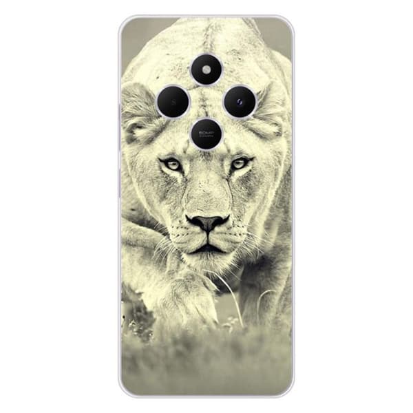 Tryckt silikonfodral som är kompatibelt med Xiaomi Redmi 14C 4G Lioness