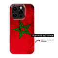 Miniatyrbild 2 av 3: Tryckt silikonfodral som är kompatibelt med Apple iPhone 14 Pro Marockos flagga
