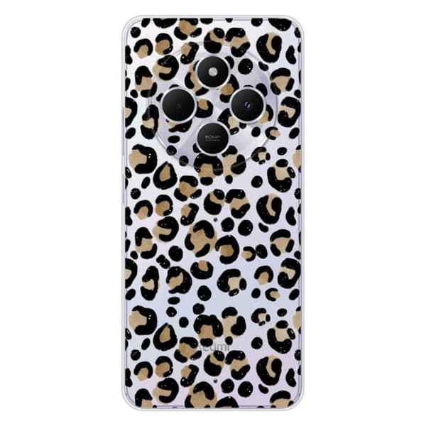 Tryckt silikonfodral som är kompatibelt med Xiaomi Redmi 14C 4G Leopard