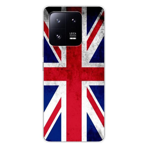 Tryckt silikonfodral som är kompatibelt med Xiaomi 13 Pro Englands flagga