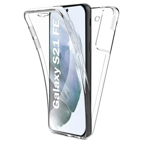 360-gradig skal - Samsung - Galaxy S21 FE - Transparent - Semi-rigid - Stötskydd