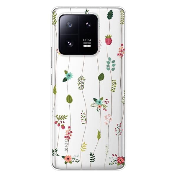 Tryckt silikonfodral som är kompatibelt med Xiaomi 13 Pro Rise of flowers