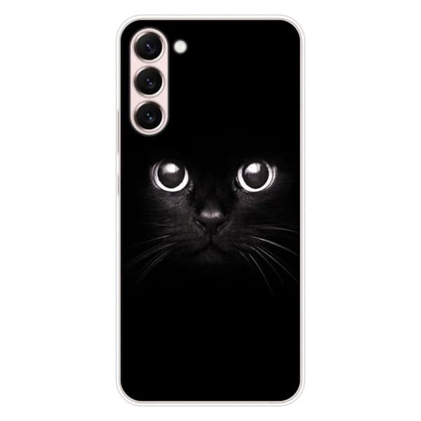 Tryckt silikonfodral som är kompatibelt med Samsung Galaxy S23 Plus Cat-ögon