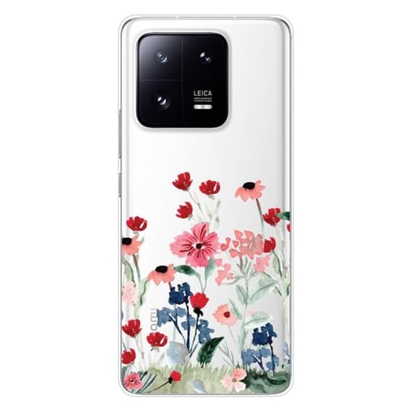 Tryckt silikonfodral som är kompatibelt med Xiaomi 13 Pro Spring i blom
