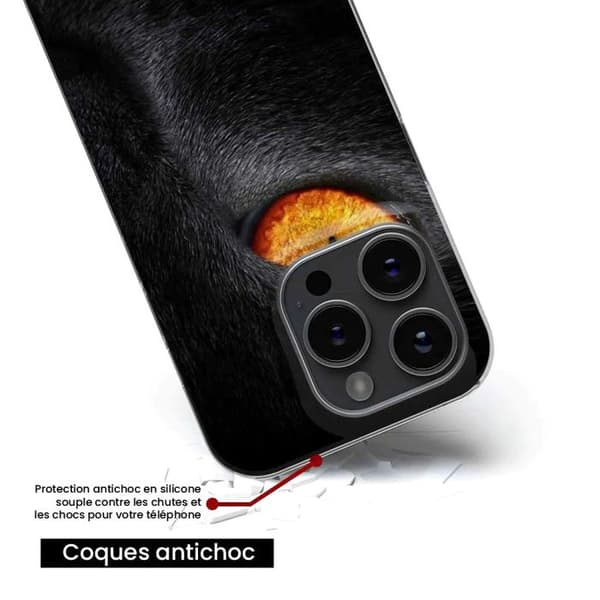 Tryckt silikonfodral som är kompatibelt med Xiaomi 13 Pro Eye of Panterre