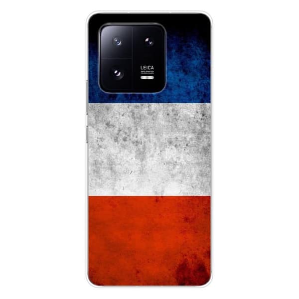 Tryckt silikonfodral som är kompatibelt med Xiaomi 13 Pro France-flaggan
