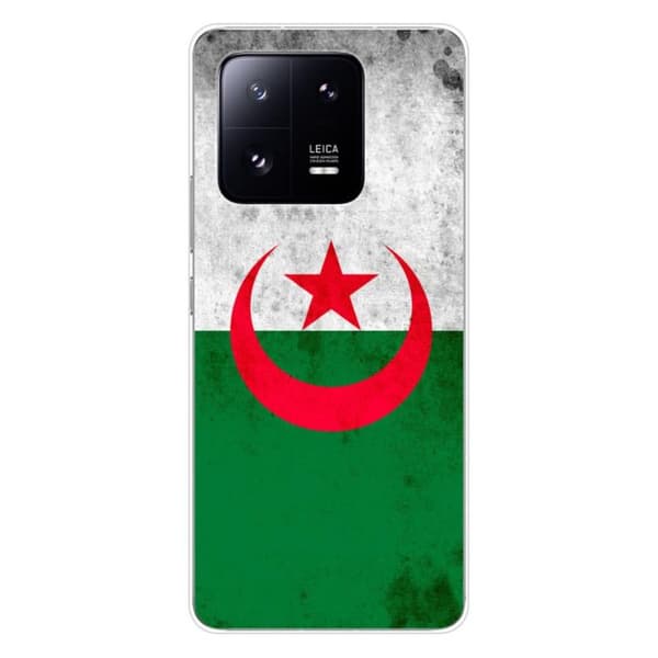 Tryckt silikonfodral som är kompatibelt med Xiaomi 13 Pro Algeriets flagga