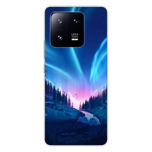 Tryckt silikonfodral som är kompatibelt med Xiaomi 13 Pro Nightfall