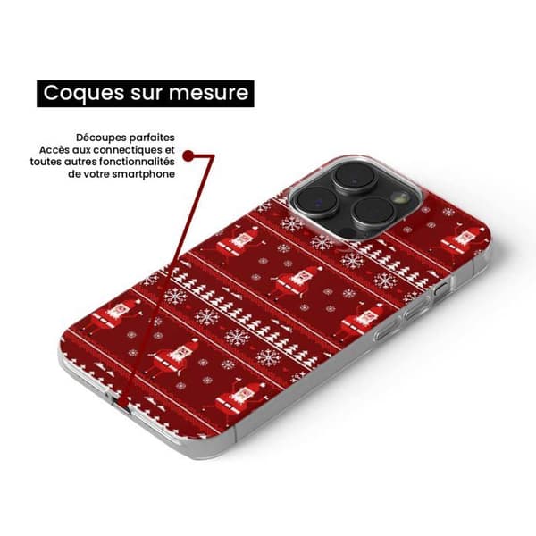 Tryckt silikonfodral kompatibelt Xiaomi Redmi Note 11 4G NO Jultröja Santa
