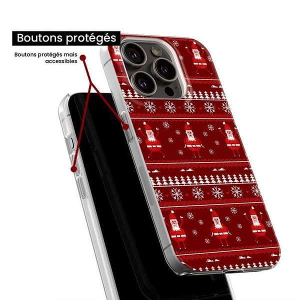 Tryckt silikonfodral kompatibelt Xiaomi Redmi Note 11 4G NO Jultröja Santa