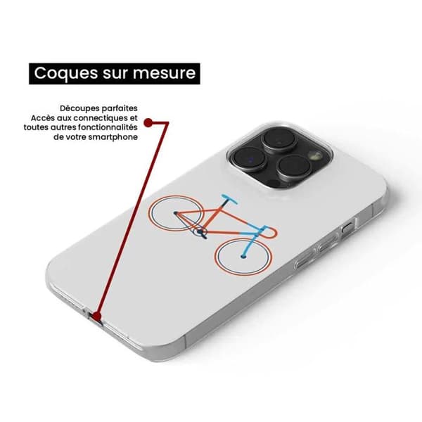 Tryckt silikonfodral som är kompatibelt med Xiaomi Redmi Note 13 5G Bike color Hipster