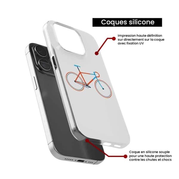Tryckt silikonfodral som är kompatibelt med Xiaomi Redmi Note 13 5G Bike color Hipster