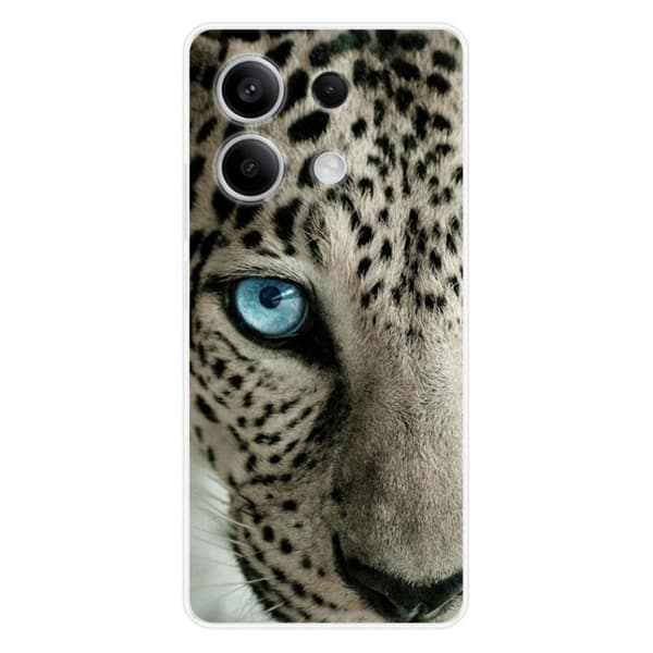 Tryckt silikonfodral kompatibelt med Xiaomi Redmi Note 13 5G Leopard Eye