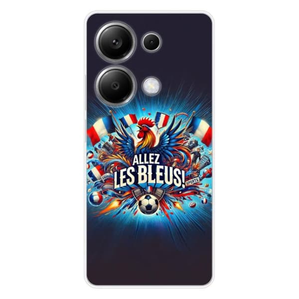 Tryckt silikonfodral kompatibelt med Xiaomi Redmi Note 13 Pro 4G Come on blues