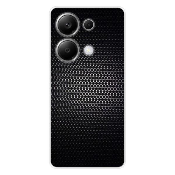 Tryckt silikonfodral som är kompatibelt med Xiaomi Redmi Note 13 Pro 4G Dark Metal