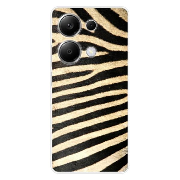 Tryckt silikonfodral som är kompatibelt med Xiaomi Redmi Note 13 Pro 4G Zebra