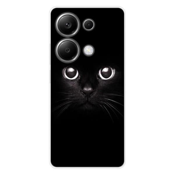 Tryckt silikonfodral kompatibelt med Xiaomi Redmi Note 13 Pro 4G Cat Eyes