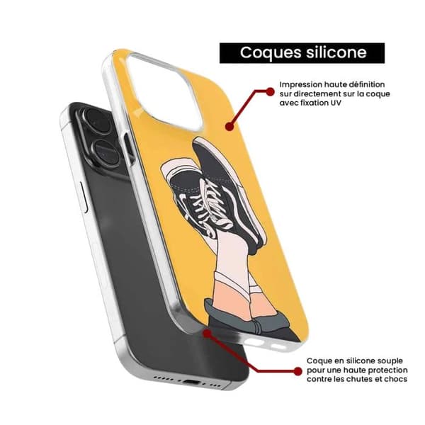 Tryckt silikonfodral kompatibelt med Xiaomi Redmi Note 11 Pro Plus 5G sneakers