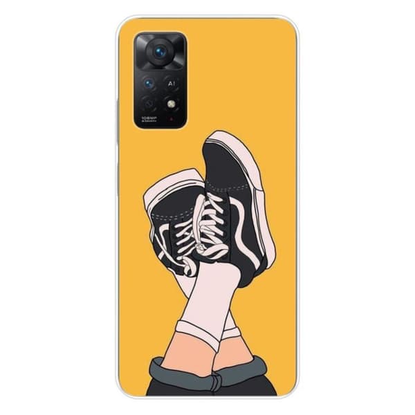 Tryckt silikonfodral kompatibelt med Xiaomi Redmi Note 11 Pro Plus 5G sneakers