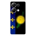 Miniatyrbild 1 av 6: Tryckt silikonfodral kompatibelt med Xiaomi Redmi Note 13 Pro 4G Guadeloupe flagga