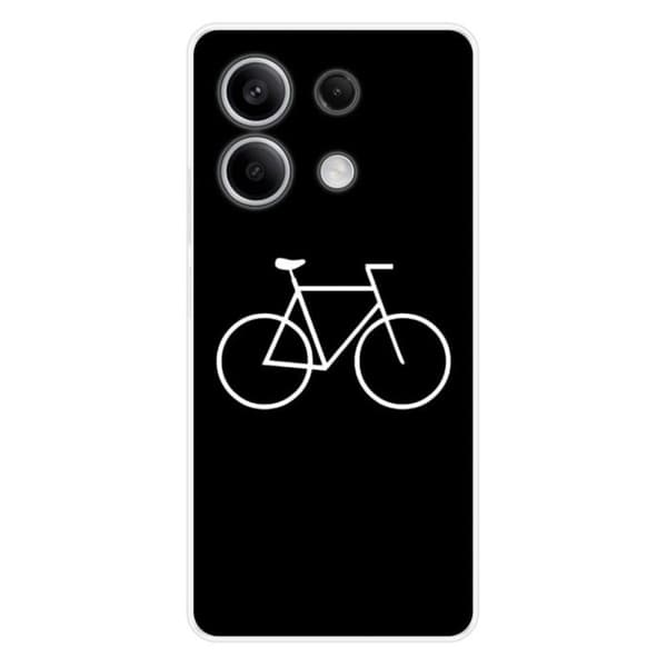 Tryckt silikonfodral som är kompatibelt med Xiaomi Redmi Note 13 5G Bike Hipster