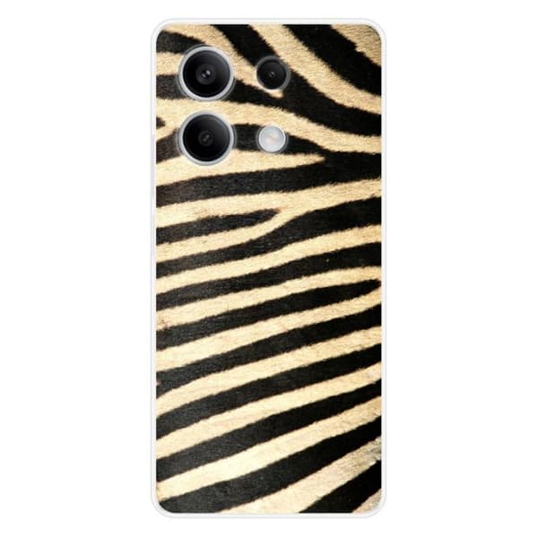 Tryckt silikonfodral som är kompatibelt med Xiaomi Redmi Note 13 5G Zebra
