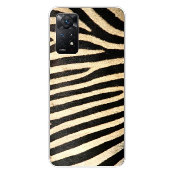 Tryckt silikonfodral som är kompatibelt med Xiaomi Redmi Note 11 Pro Plus 5G Zebra