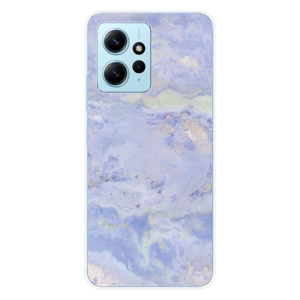 Tryckt silikonfodral som är kompatibelt med Xiaomi Redmi Note 12 4G Blue Marble