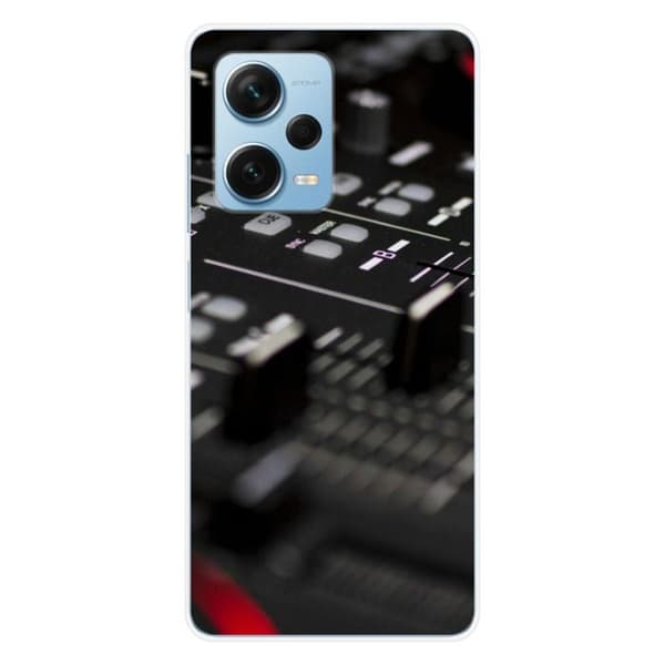 Tryckt silikonfodral som är kompatibelt med Xiaomi Redmi Note 12 Pro Plus DJ Mixer