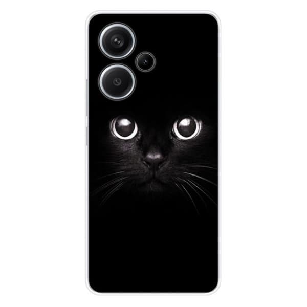 Tryckt silikonfodral kompatibelt med Xiaomi Redmi Note 13 Pro Plus 5G Cat Eyes