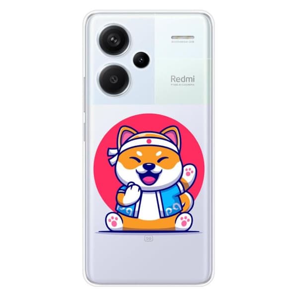 Tryckt silikonfodral kompatibelt med Xiaomi Redmi Note 13 Pro Plus 5G Shiba ninja