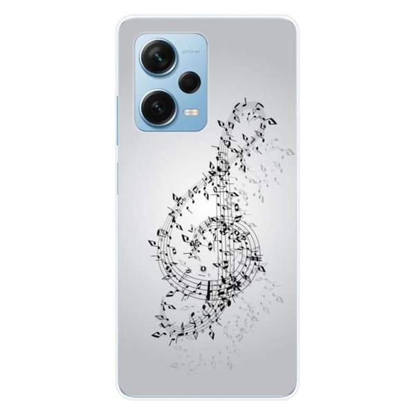 Tryckt silikonfodral som är kompatibelt med Xiaomi Redmi Note 12 Pro Plus Waltz of notes