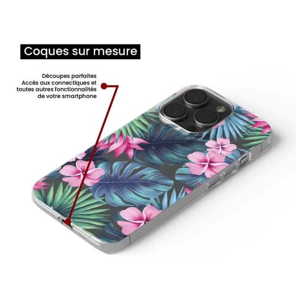 Tryckt silikonfodral kompatibelt Xiaomi Redmi Note 11 Pro Plus 5G Tropical Watercolor