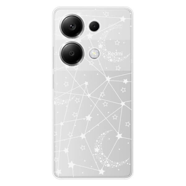 Tryckt silikonfodral som är kompatibelt med Xiaomi Redmi Note 13 Pro 4G Starry-linjer