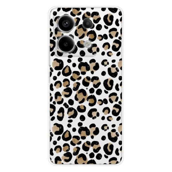 Tryckt silikonfodral som är kompatibelt med Xiaomi Redmi Note 13 Pro 5G Leopard